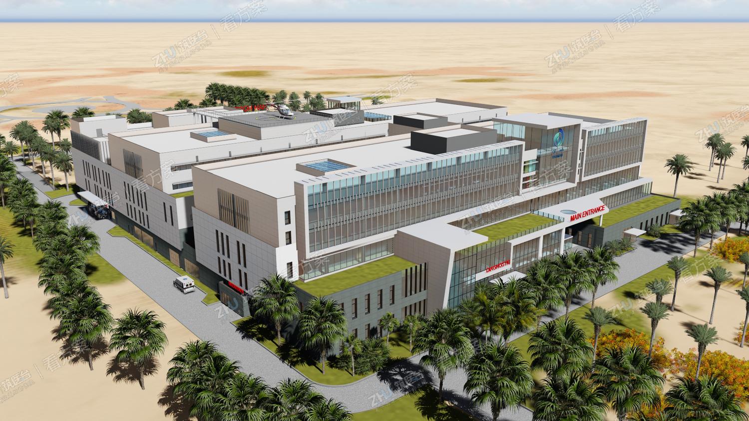 科威特HAHC医保医院 | 独特前卫的当代建筑造型