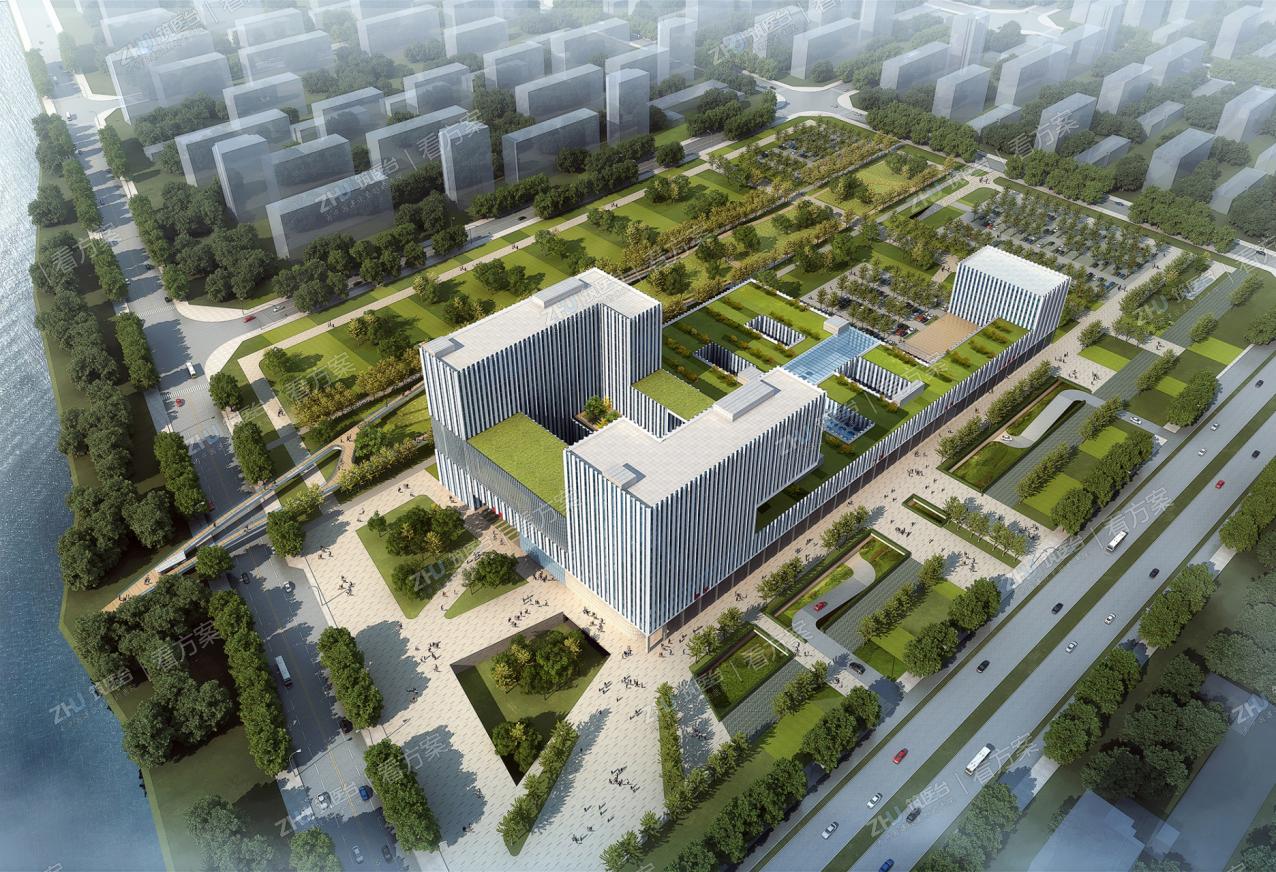 青岛市平度中心医院 | 一廊串两区，绿轴连东西