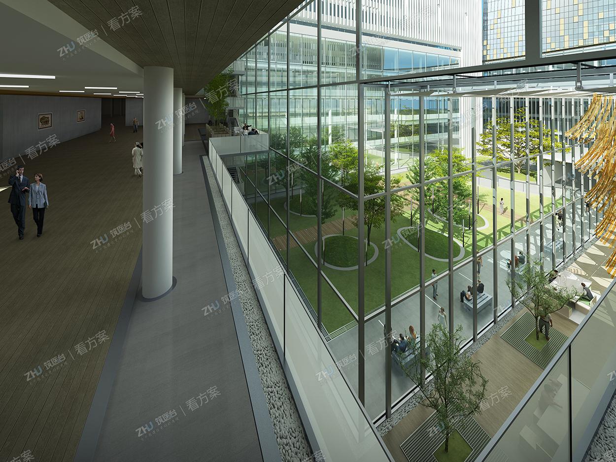 青岛市平度中心医院 | 一廊串两区，绿轴连东西