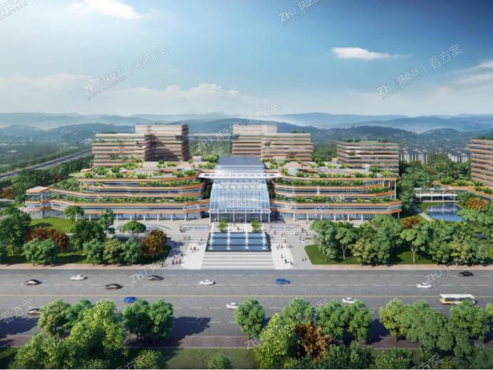 南侧鸟瞰-效果图