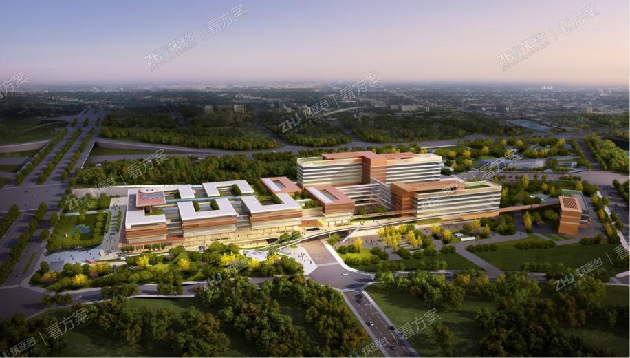 鸟瞰效果图（从兴隆145路由北往南）