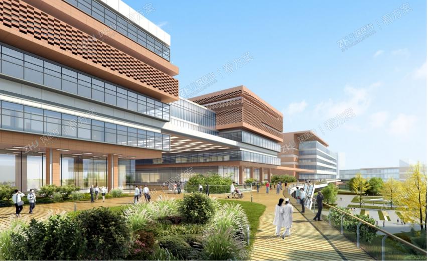 门诊慢行平台透视效果图