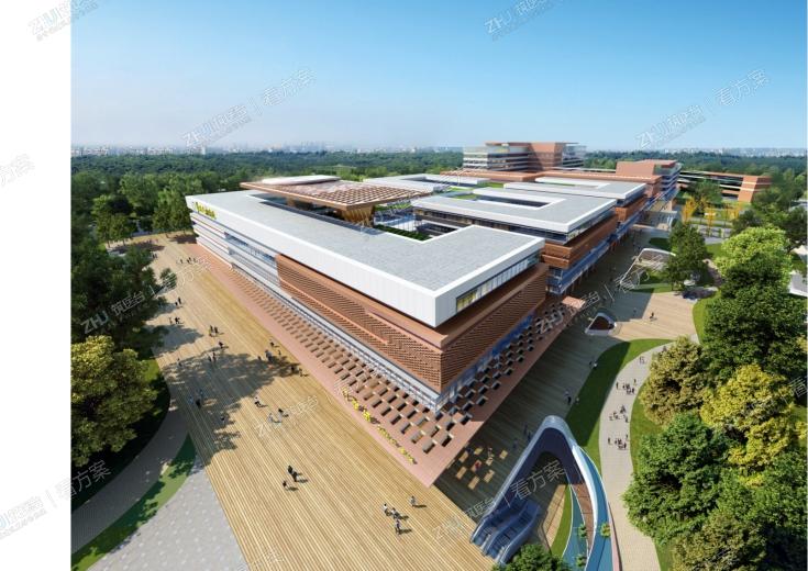 门诊主入口鸟瞰效果图