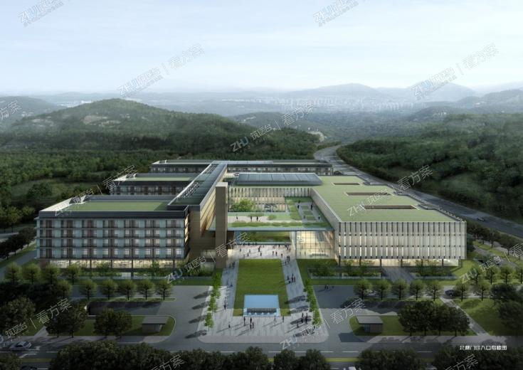 北侧门诊入口鸟瞰图