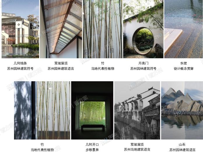 地域性表达:
室内设计语言来自于苏州当地建筑、吴园及苏州博物馆，结合建筑坡屋顶的条件，室内吊顶设计成斜面，将空间有效利用，构成独一无二的空间体验。
