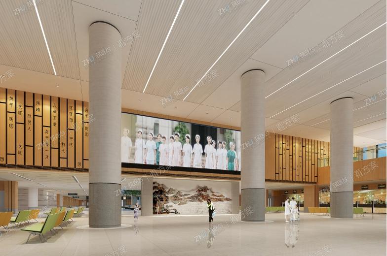 大厅竹简文化墙近景
