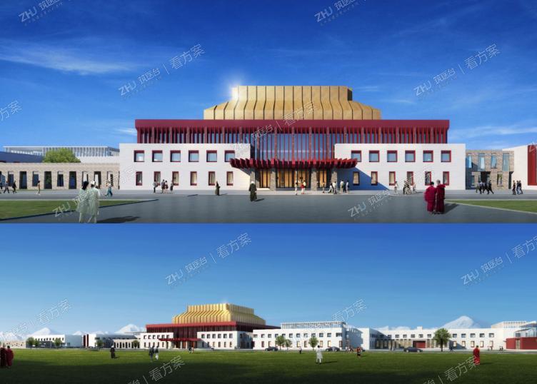 医院主建筑人视图