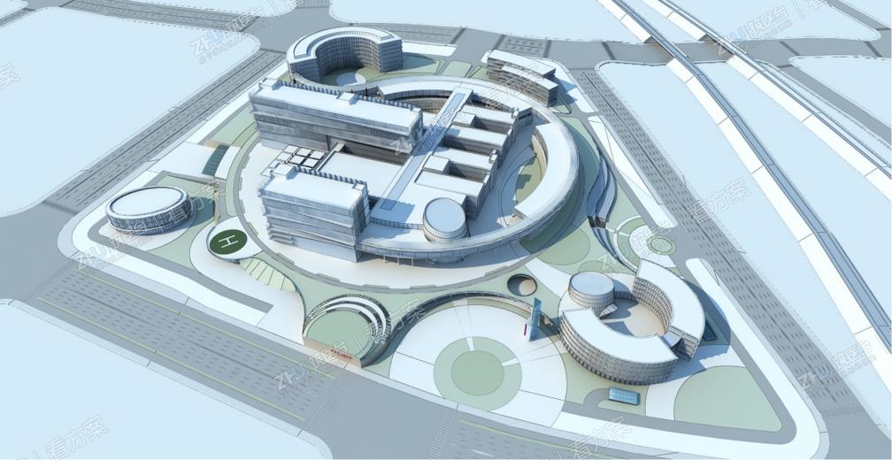 场地定制化设计
制约设计的场地高差及保留古树都成为丰富院区景观设计不可或缺的部分，形成视觉特征独树一帜的台地风貌建筑群体.