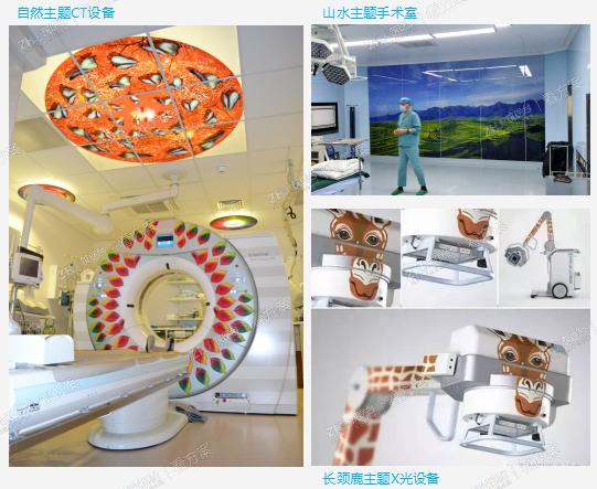 主题化儿童医院
 主题化的科室空间环境设计，有效缓解小病人对于大型医疗设备的恐惧感
