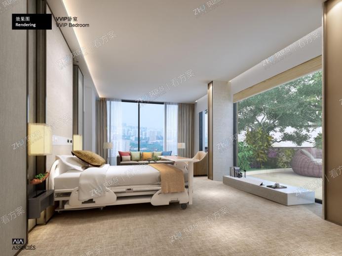 高端的VVIP病房卧室