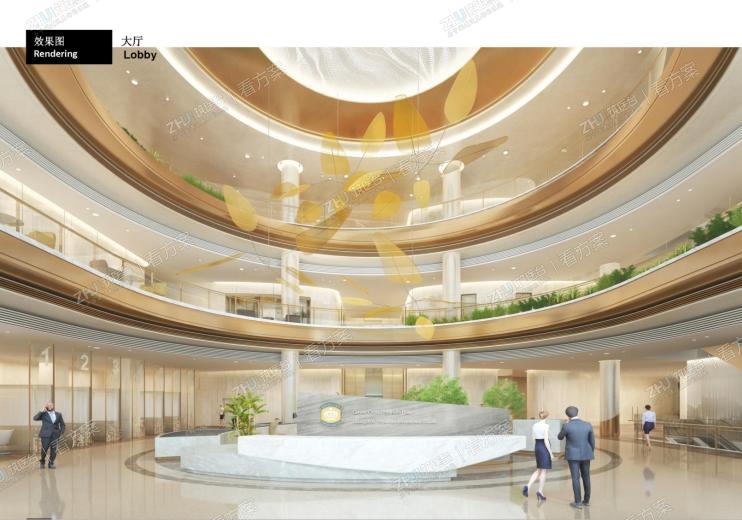 华丽中庭如幻如真的室内空间
