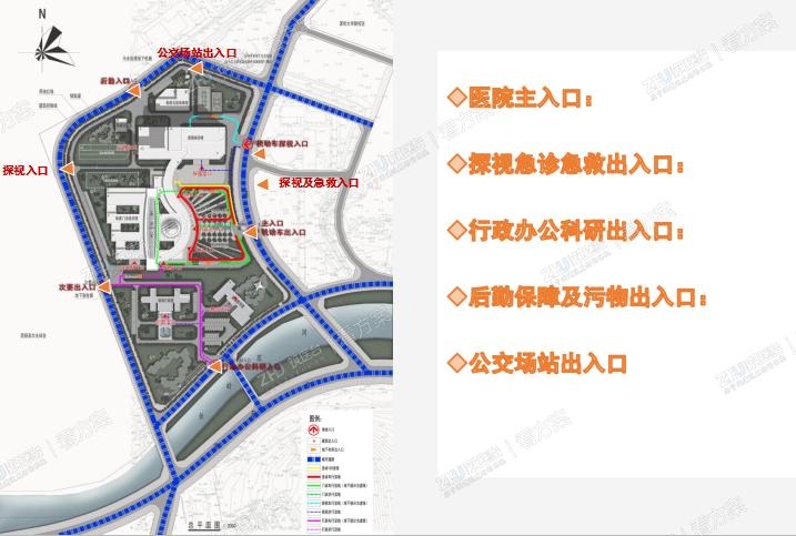 出入口及交通流线
