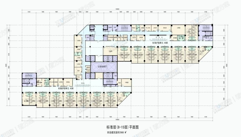 “Z” 字形双护理单元：单复廊组合