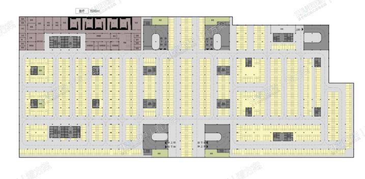地下四层停车场平面图
