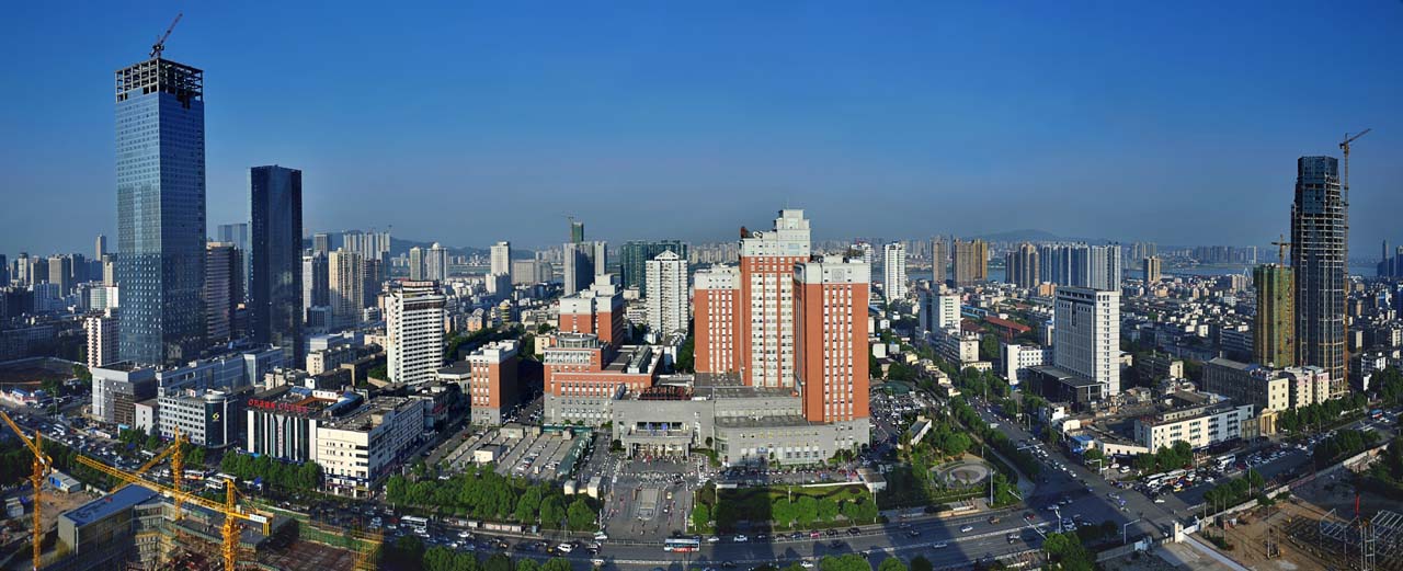 中南大学湘雅医院医院全景鸟瞰图