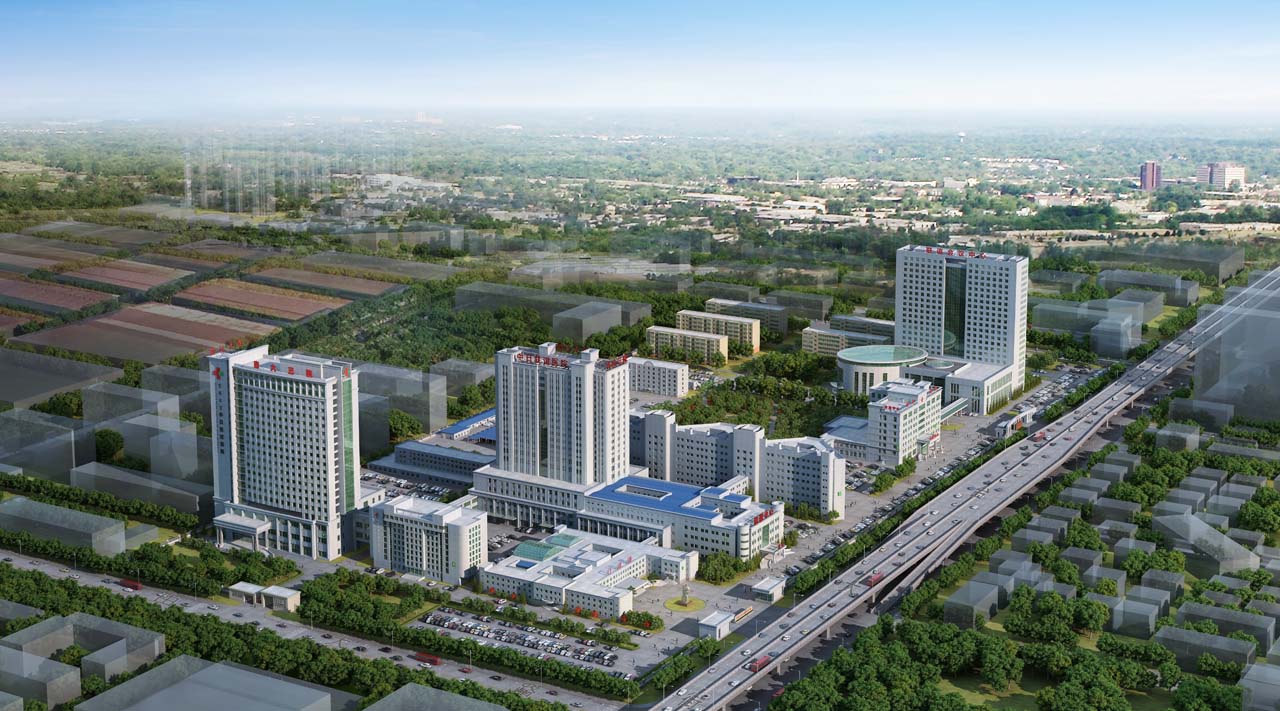 吉林大学中日联谊医院中心院区鸟瞰图