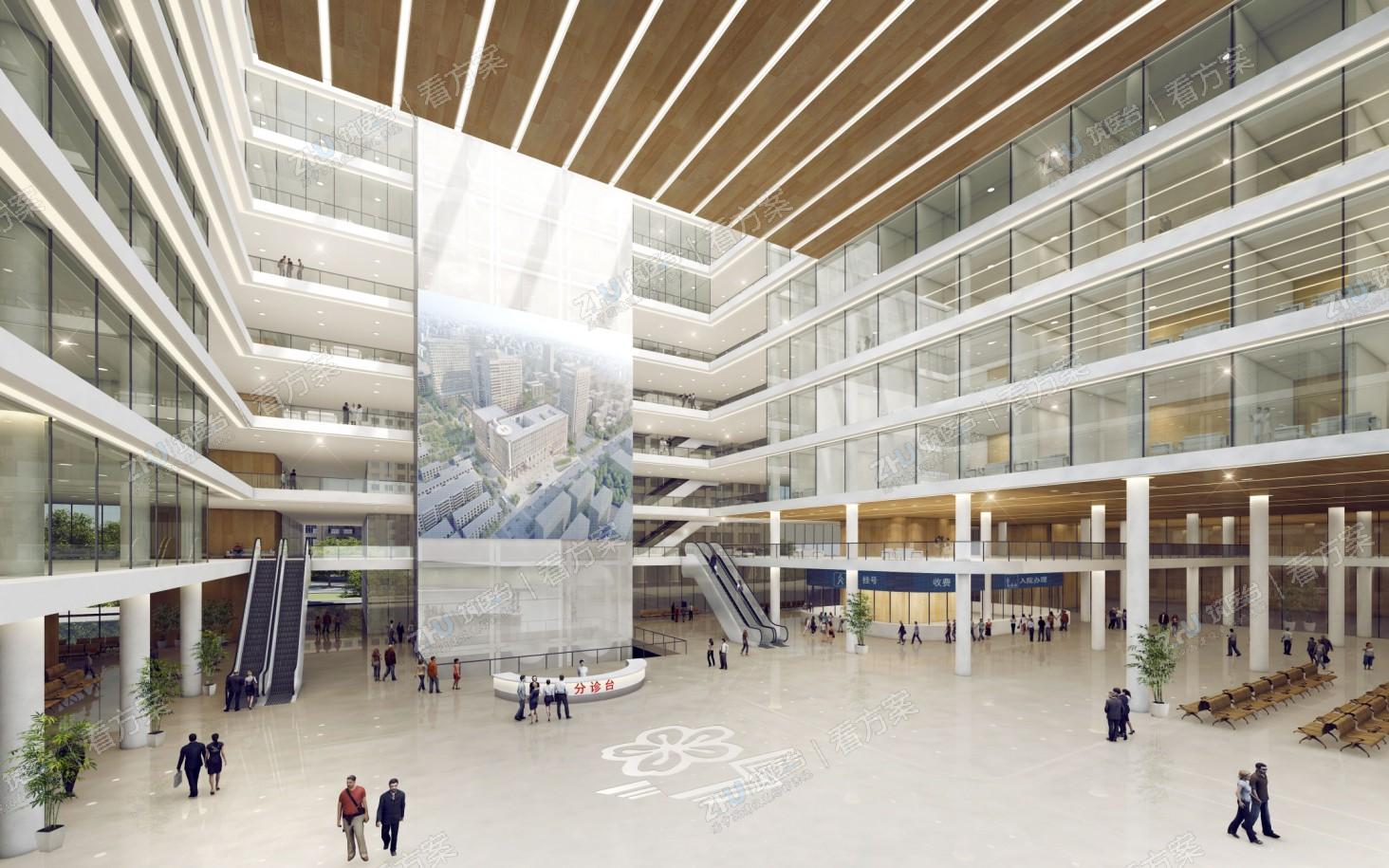 门诊室内大厅效果图
