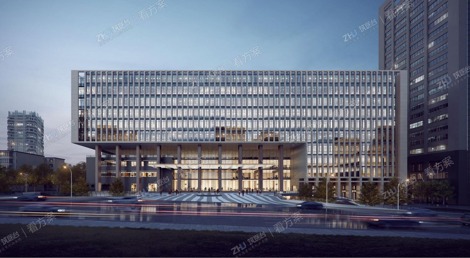 沿人民中路夜景效果图
