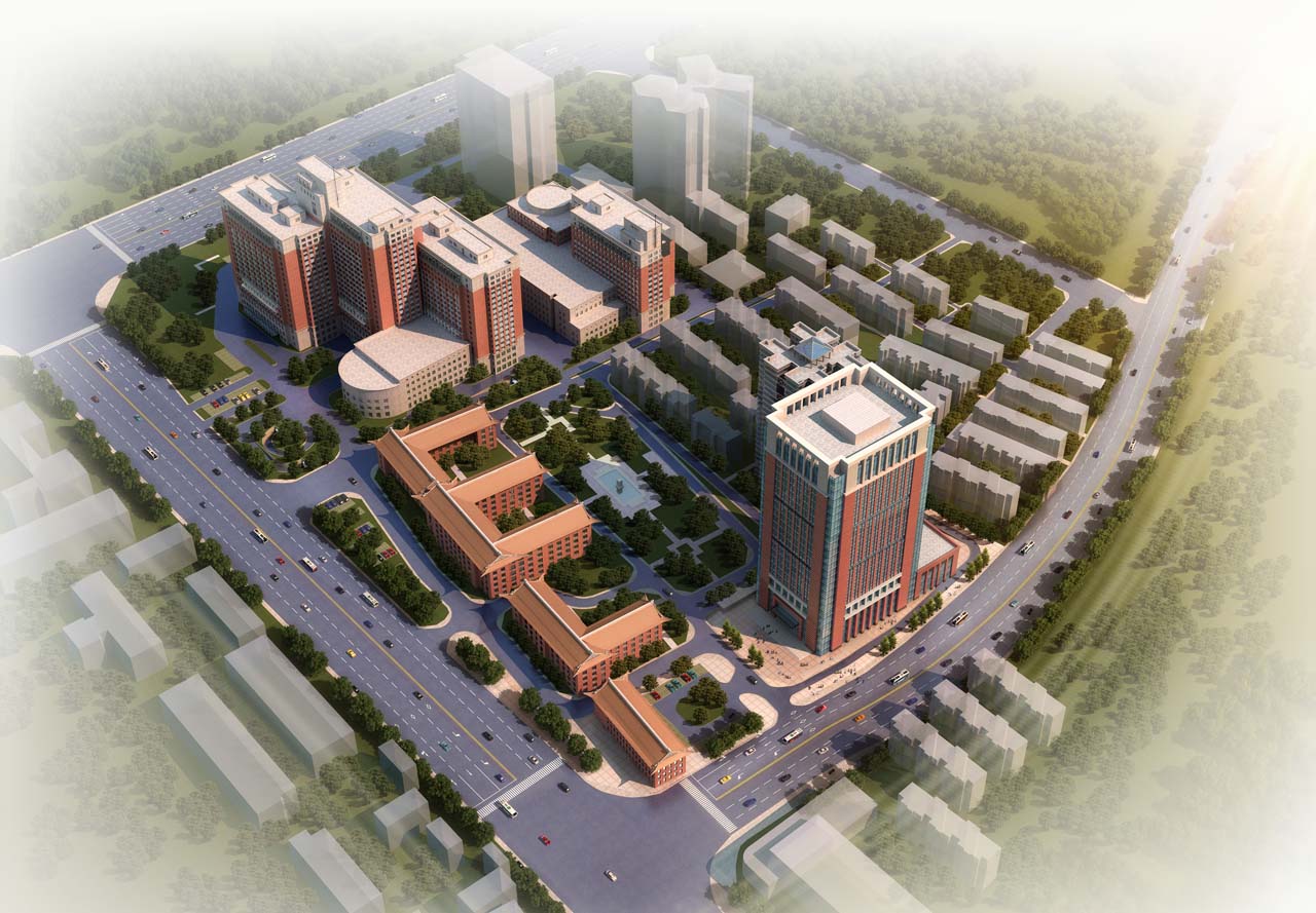 湘雅医院鸟瞰图