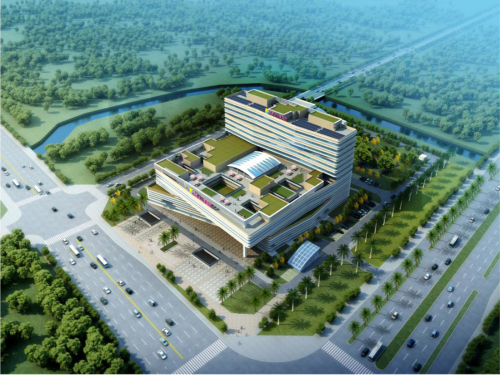 医院新建项目（一期）鸟瞰图