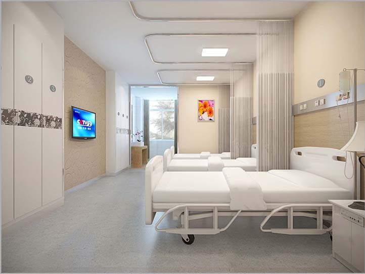 住院部五层病房效果图
