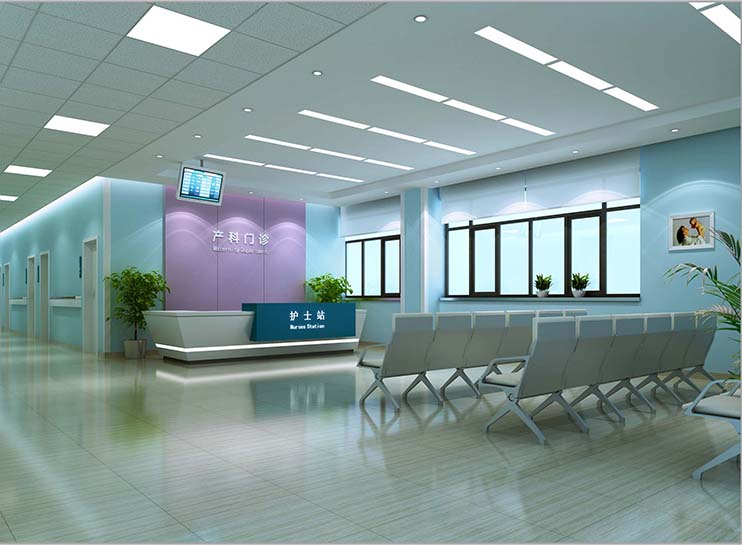 医技楼二层产科护士站效果图