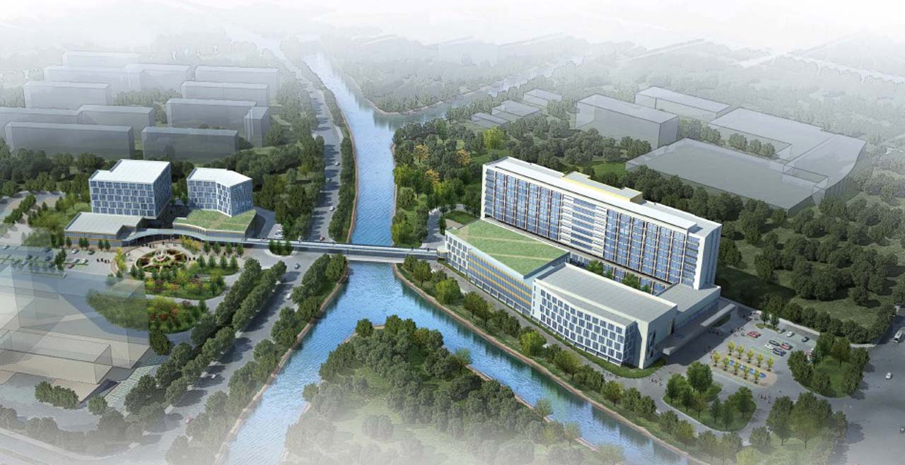 复旦大学附属肿瘤医院浦东院区鸟瞰图