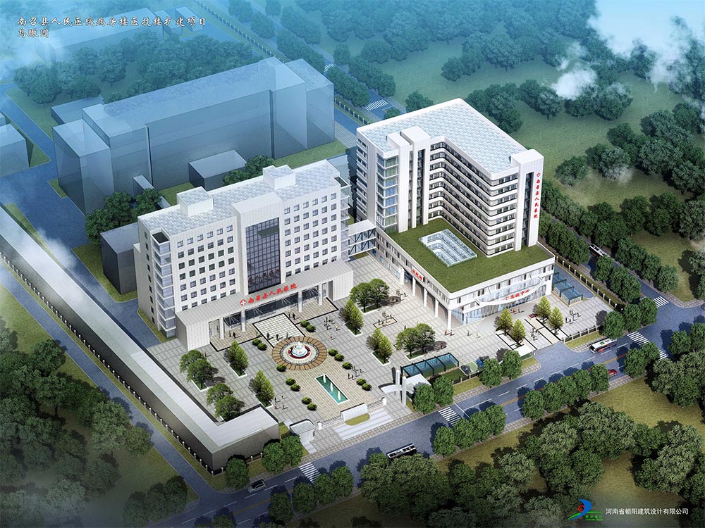 医院现状鸟瞰图