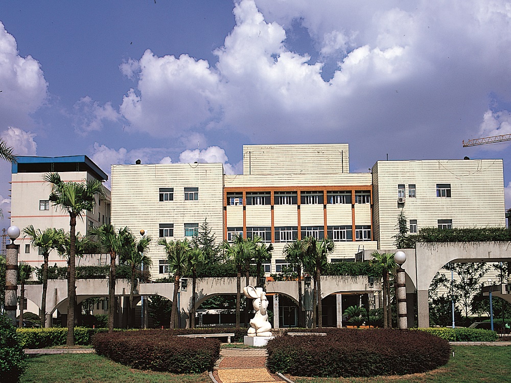  1996年，医院医技楼和病房楼相继投入使用（医技楼建成面积7799平方米）；图为1996年竣工的医技楼