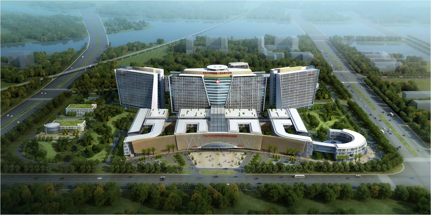 肇庆院区（肇庆医院）规划总平面鸟瞰图