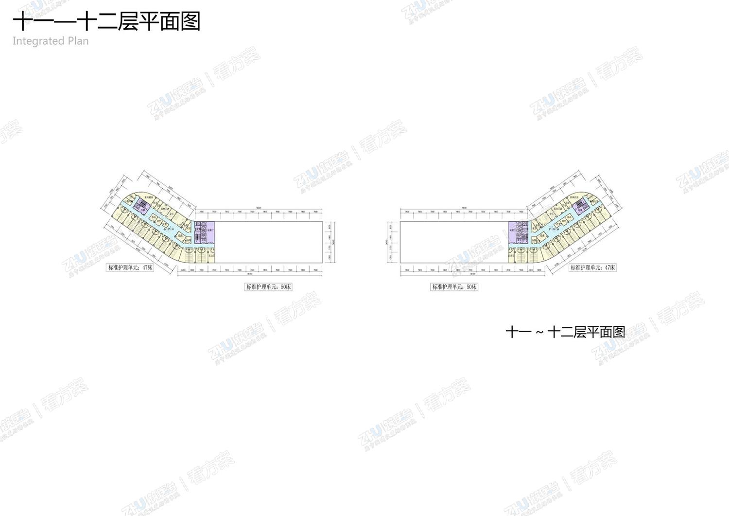 医院十一~十二平面图