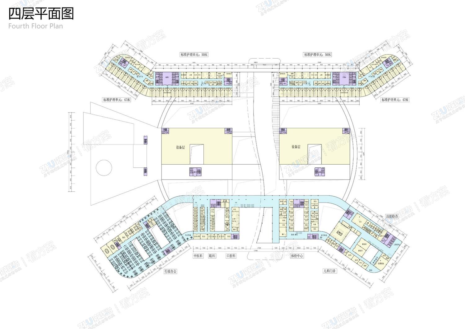 医院四层平面图
