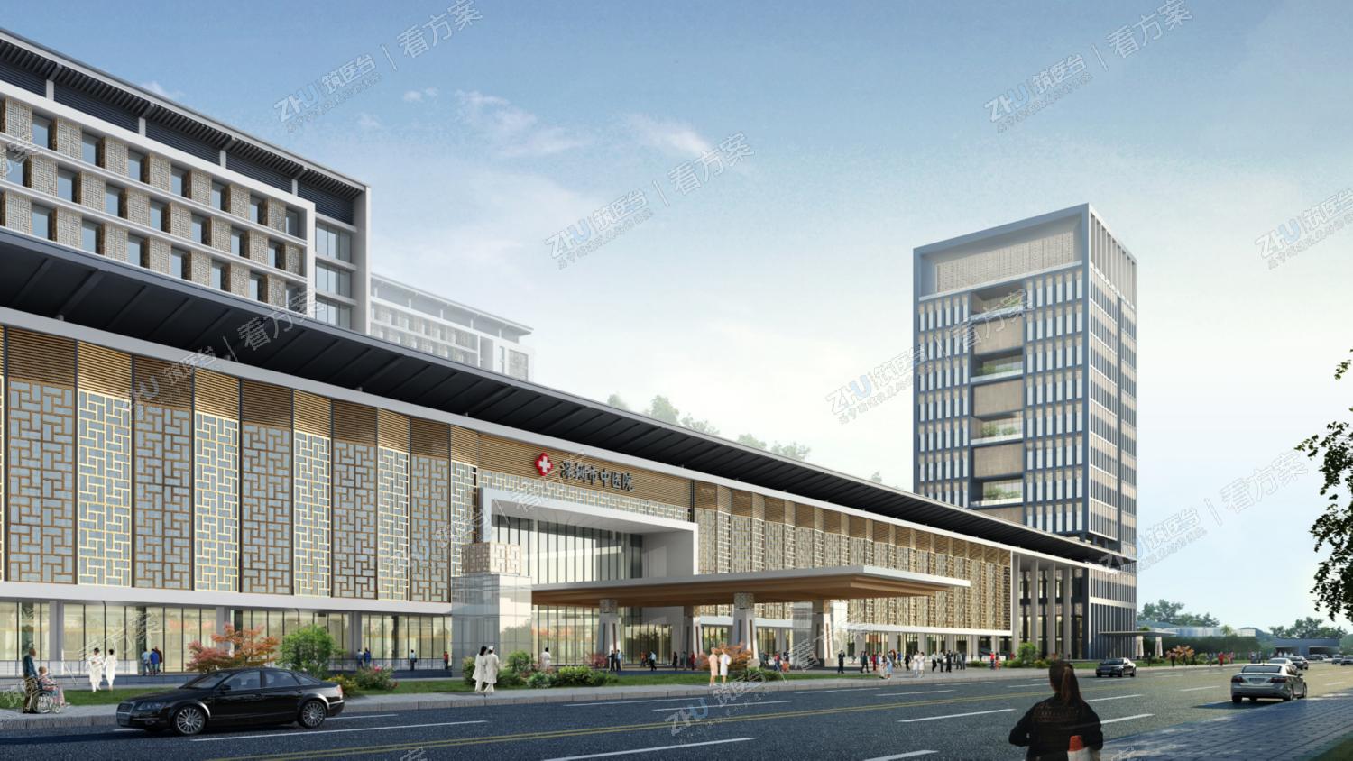 深圳市中医院光明院区主入口视觉图
