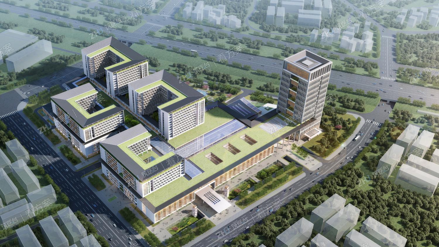 深圳市中医院光明院区鸟瞰图
