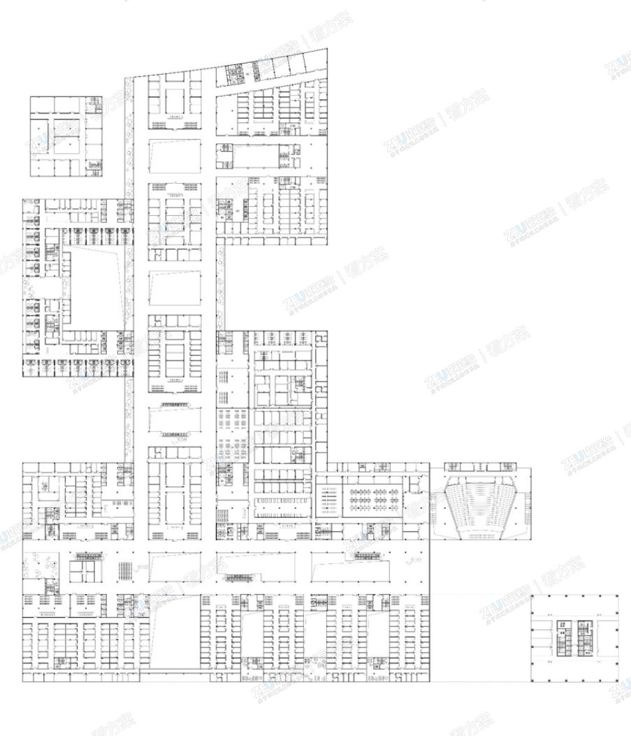 医院三层平面图
