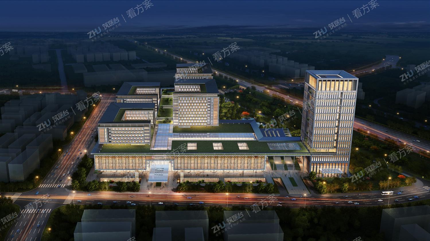 深圳市中医院光明院区夜景图
