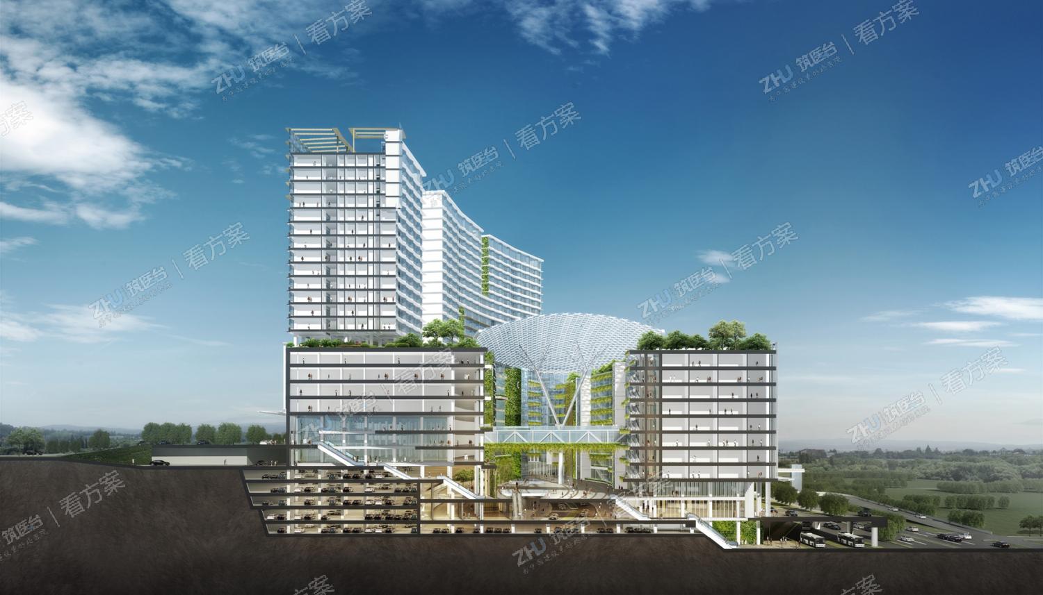 深圳市吉华医院综合楼西侧人视效果图
