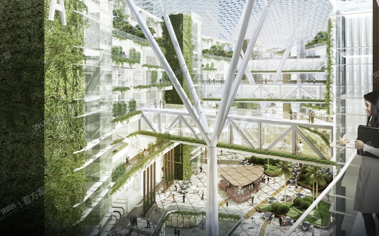 深圳市吉华医院综合楼中庭效果图