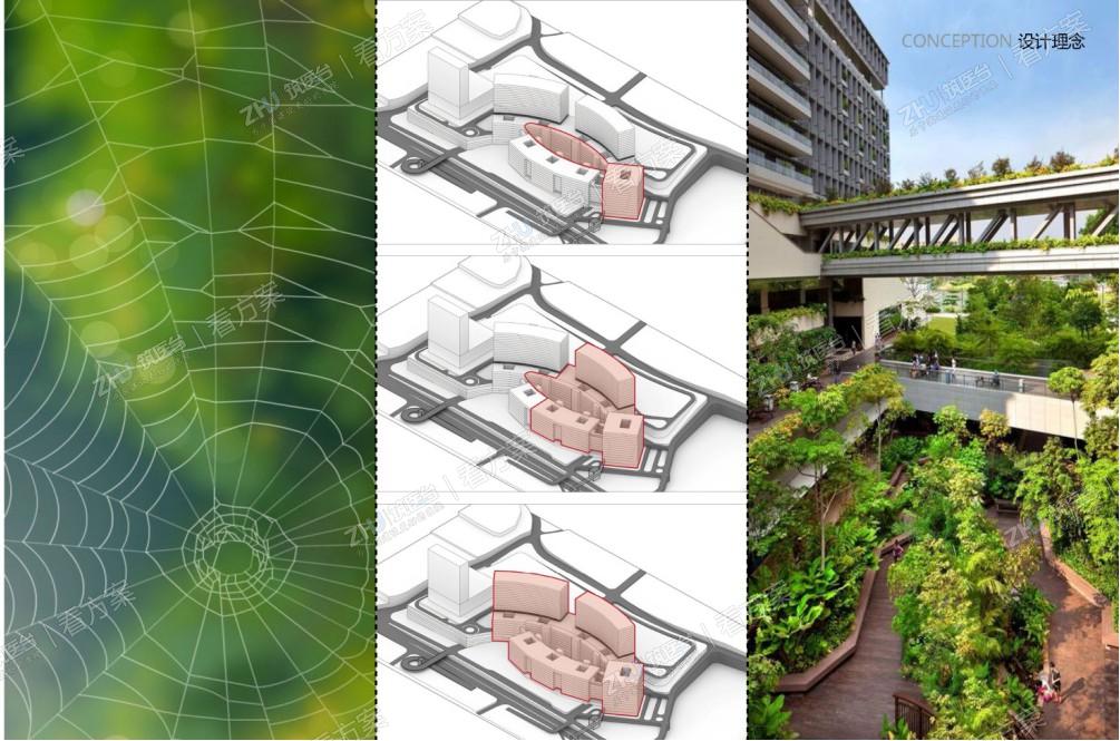 医院设计理念：以网络化、中心辐射的理念设计院内交通，设计去医院化的内外环境，为医患人员营造良好的医疗环境。
