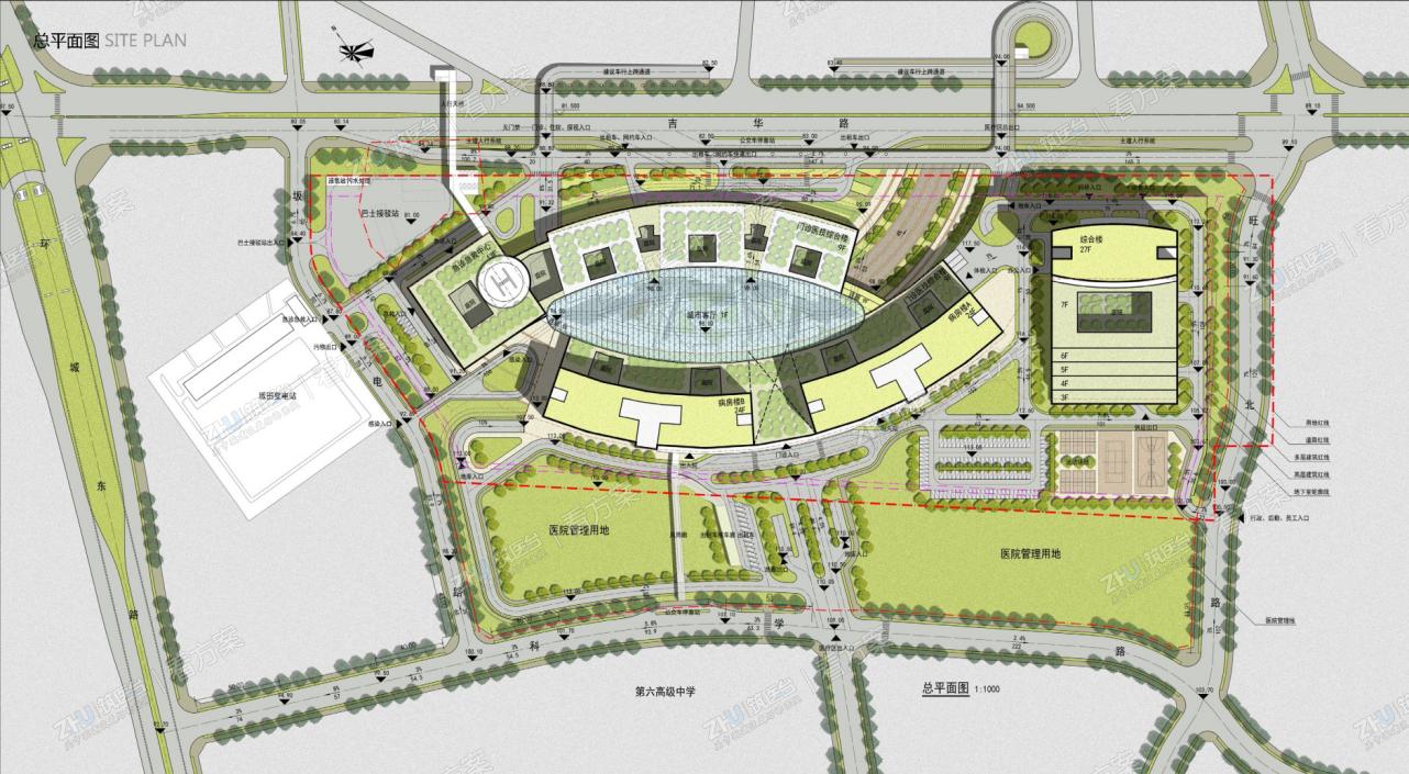 深圳市吉华医院总平面图