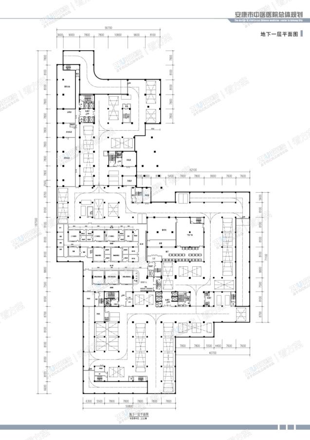 医院地下一层平面图