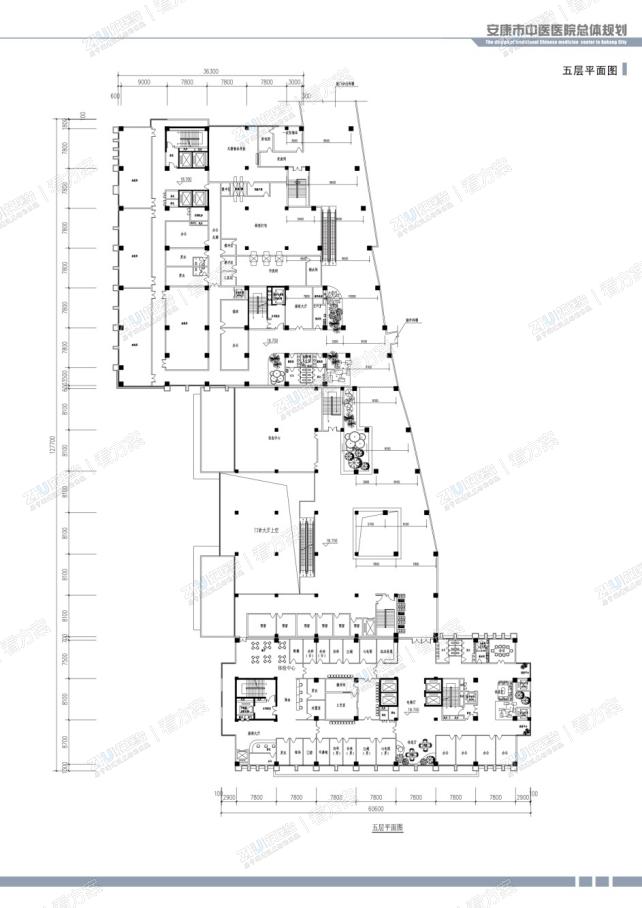 医院五层平面图