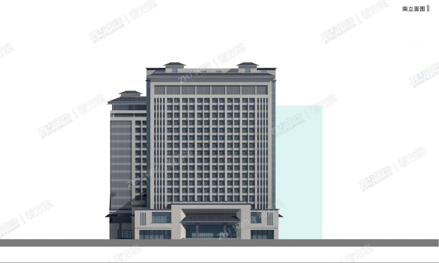 安康市中医医院南立面图
