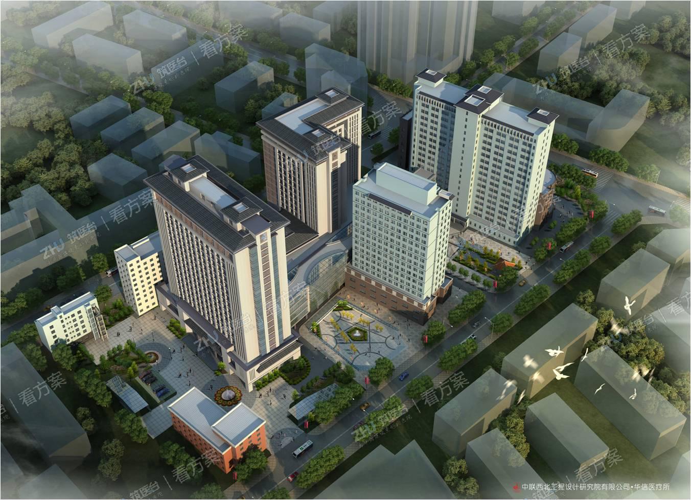 安康市中医医院鸟瞰图二
