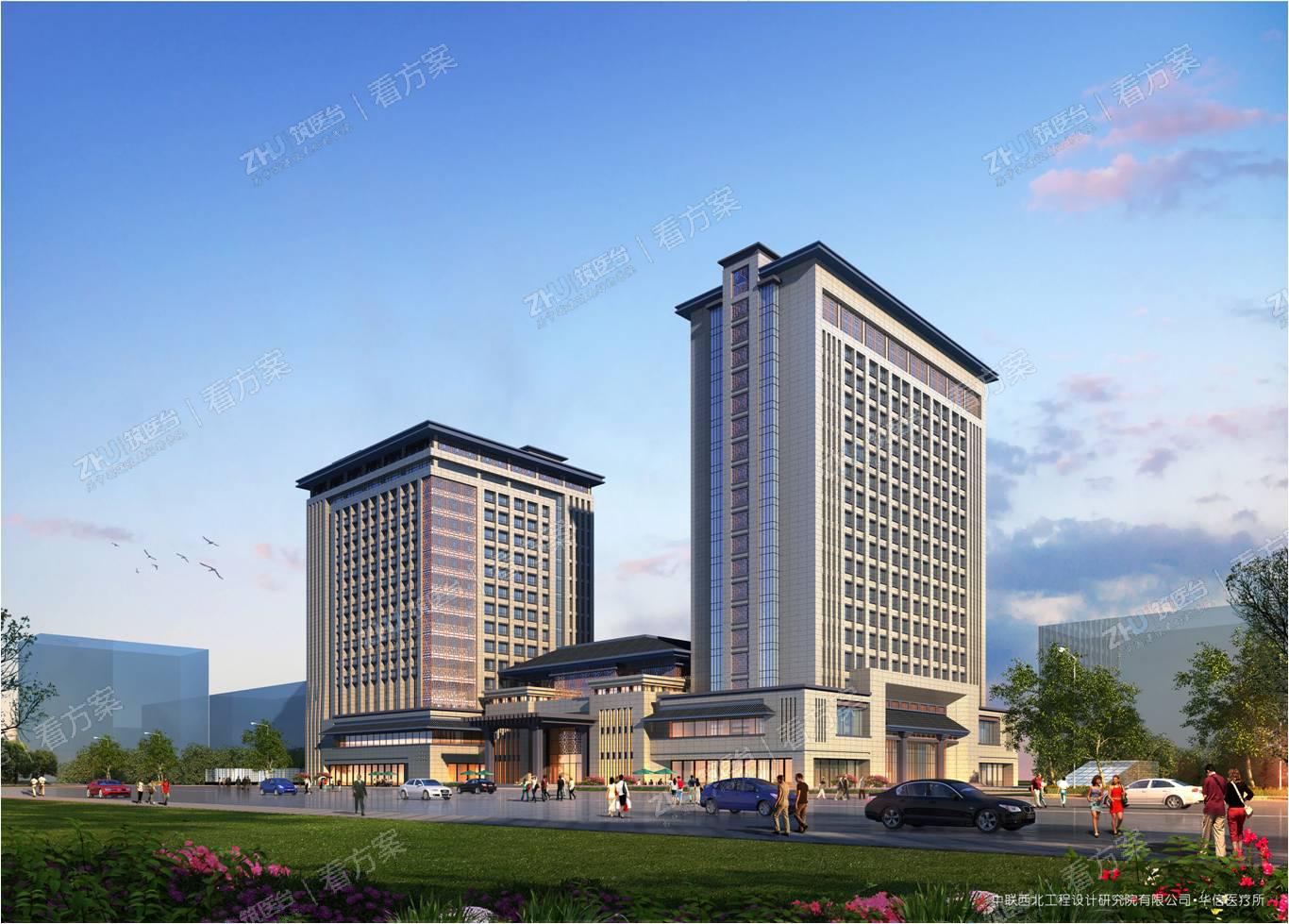 安康市中医医院沿街透视图一