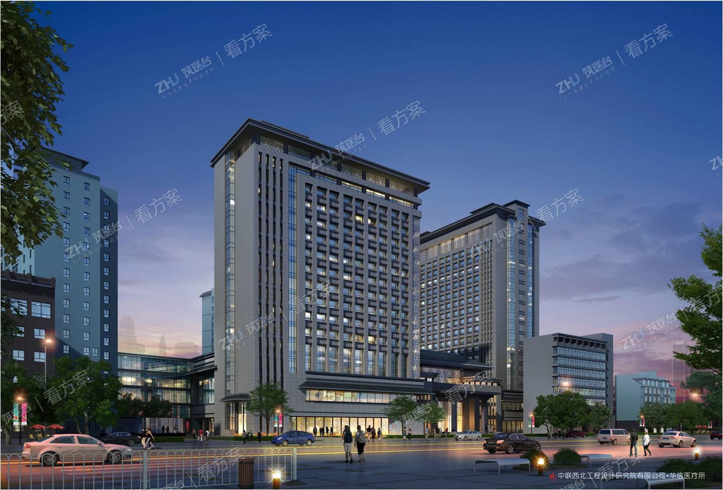 安康市中医医院沿街透视图二