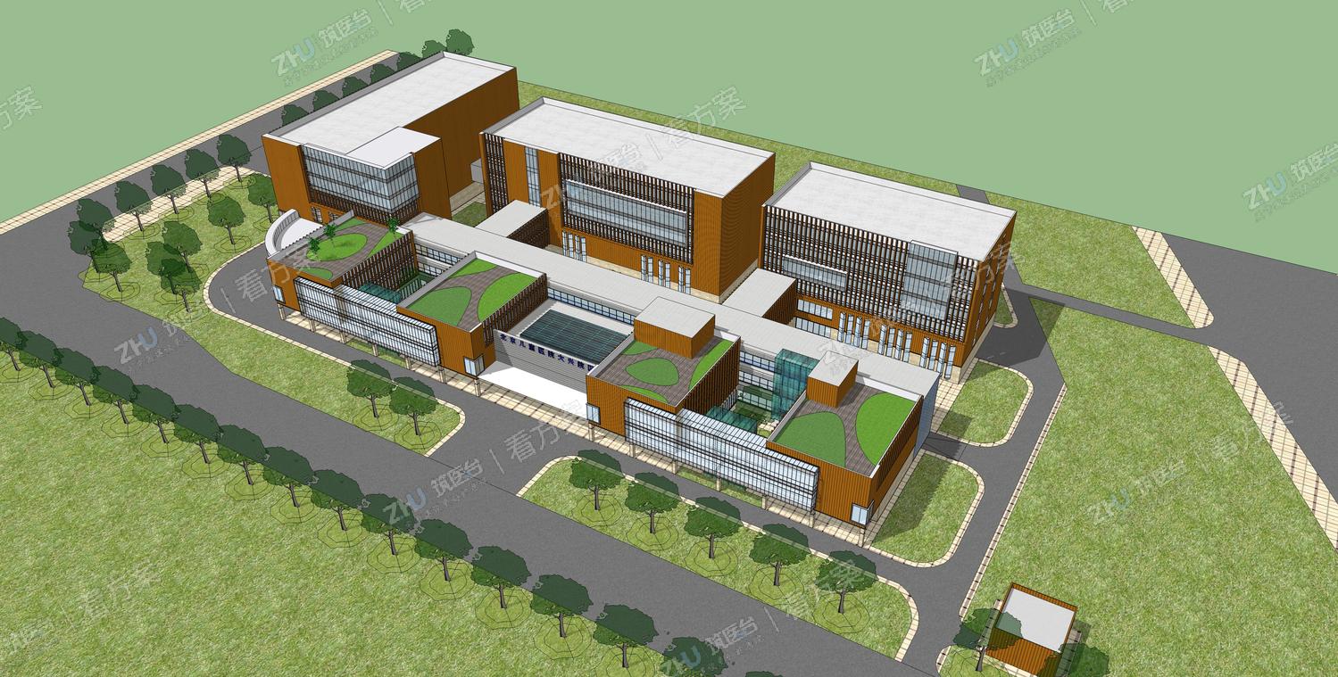 医院整体规划建设效果图一
