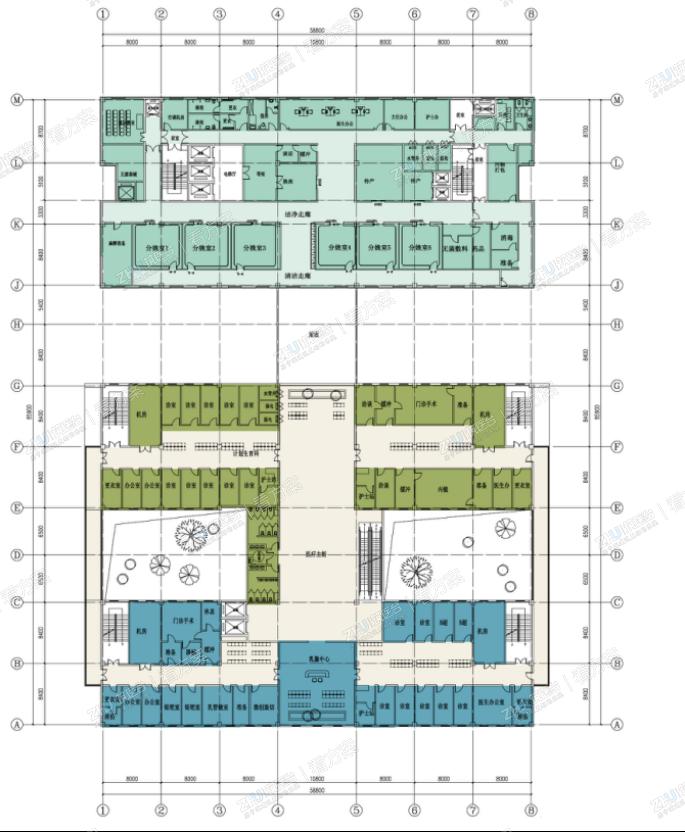 医院二层平面图

