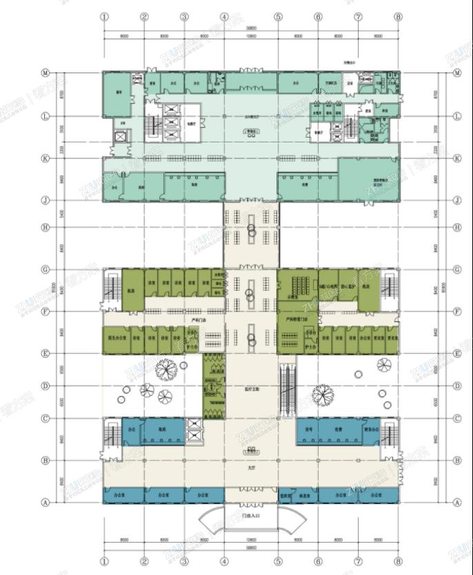 医院首层平面图
