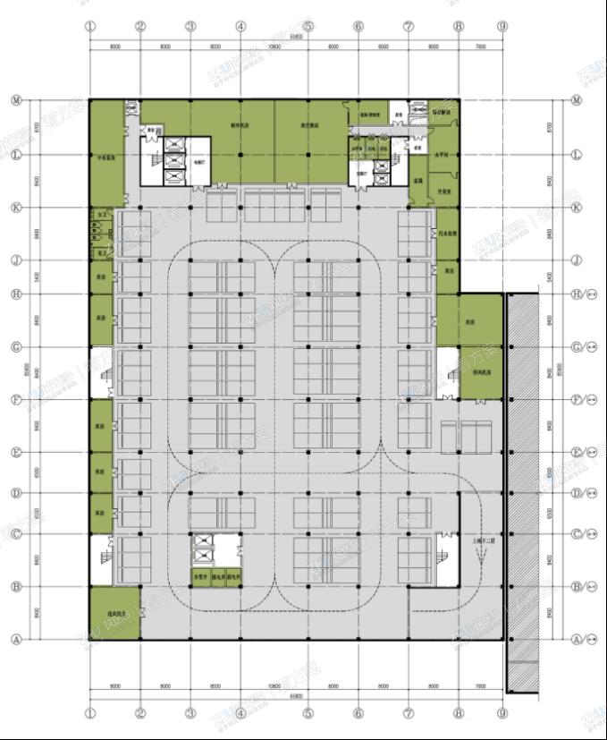 医院地下三层平面图
